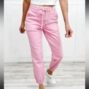 Judy blue pink jean joggers 16W